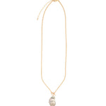 Poppy Rose-Grey Baroque Pearl Toggle Necklace-Necklaces-Blue Ruby Jewellery-Vancouver Canada