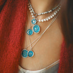 Pyrrha-One Day at a Time Necklace | Capri Blue-Necklaces-Blue Ruby Jewellery-Vancouver Canada