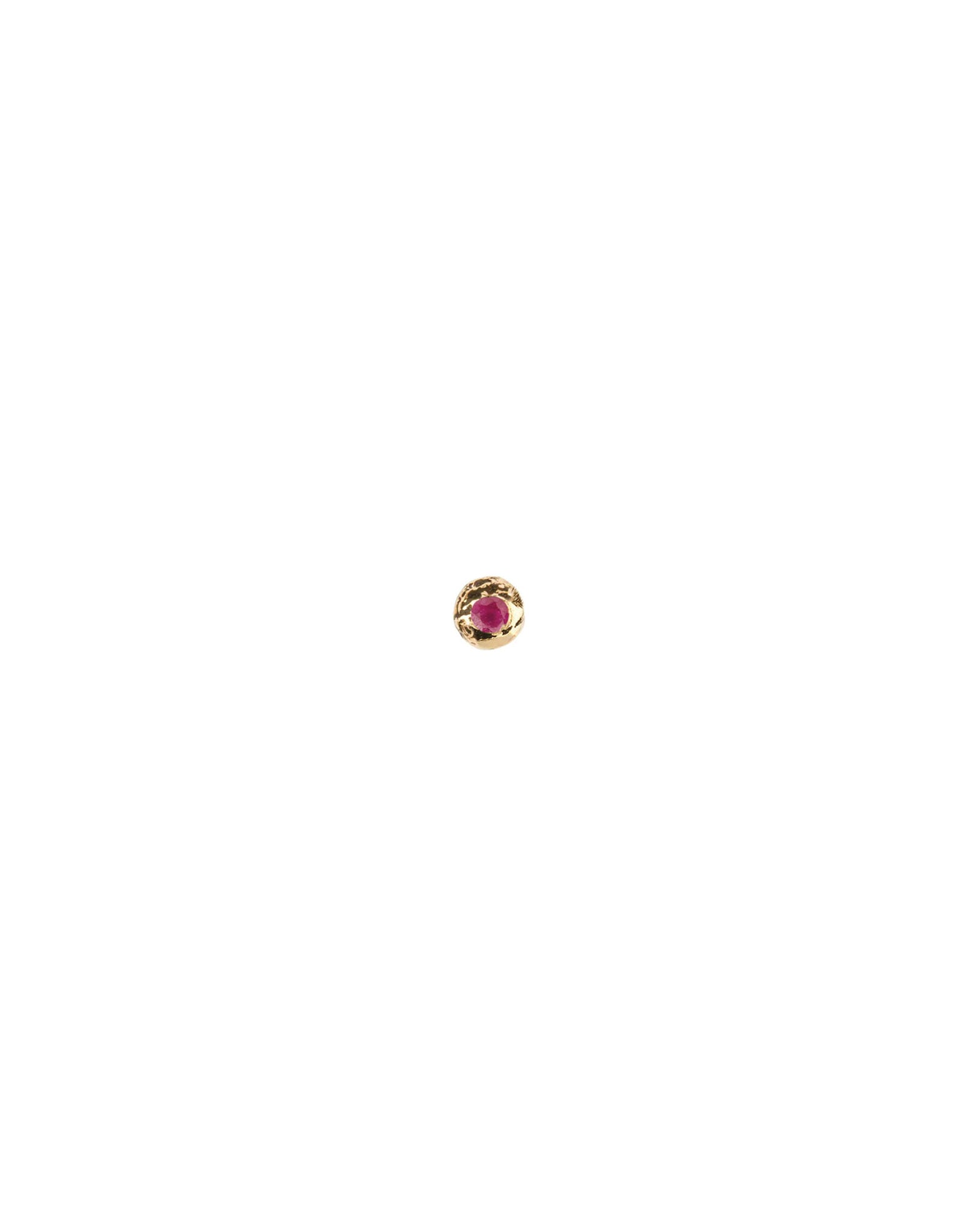 Pyrrha-Stone Set 14k Stud-Earrings-14k Yellow Gold, Ruby-Blue Ruby Jewellery-Vancouver Canada