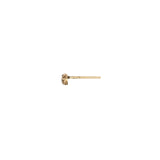Pyrrha-Stone Set 14k Stud-Earrings-14k Yellow Gold, Ruby-Blue Ruby Jewellery-Vancouver Canada