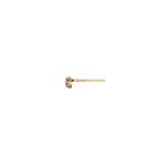 Pyrrha-Stone Set 14k Stud-Earrings-14k Yellow Gold, Diamond-Blue Ruby Jewellery-Vancouver Canada