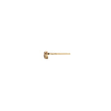 Pyrrha-Stone Set 14k Stud-Earrings-14k Yellow Gold, Diamond-Blue Ruby Jewellery-Vancouver Canada