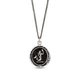 Mermaid Talisman Oxidized Sterling Silver