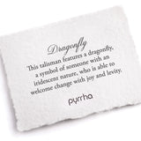 Pyrrha-Dragonfly Necklace-Necklaces-Blue Ruby Jewellery-Vancouver Canada