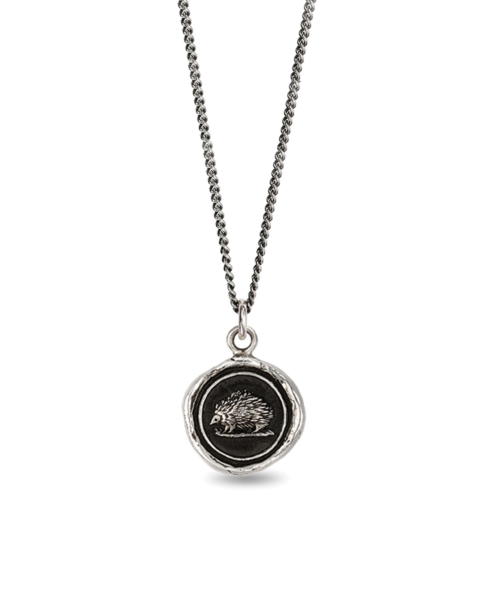 Healthy Bounderies Talisman Oxidized Sterling Silver