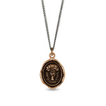 Pyrrha-Family Above All Talisman-Necklaces-Bronze-Blue Ruby Jewellery-Vancouver Canada