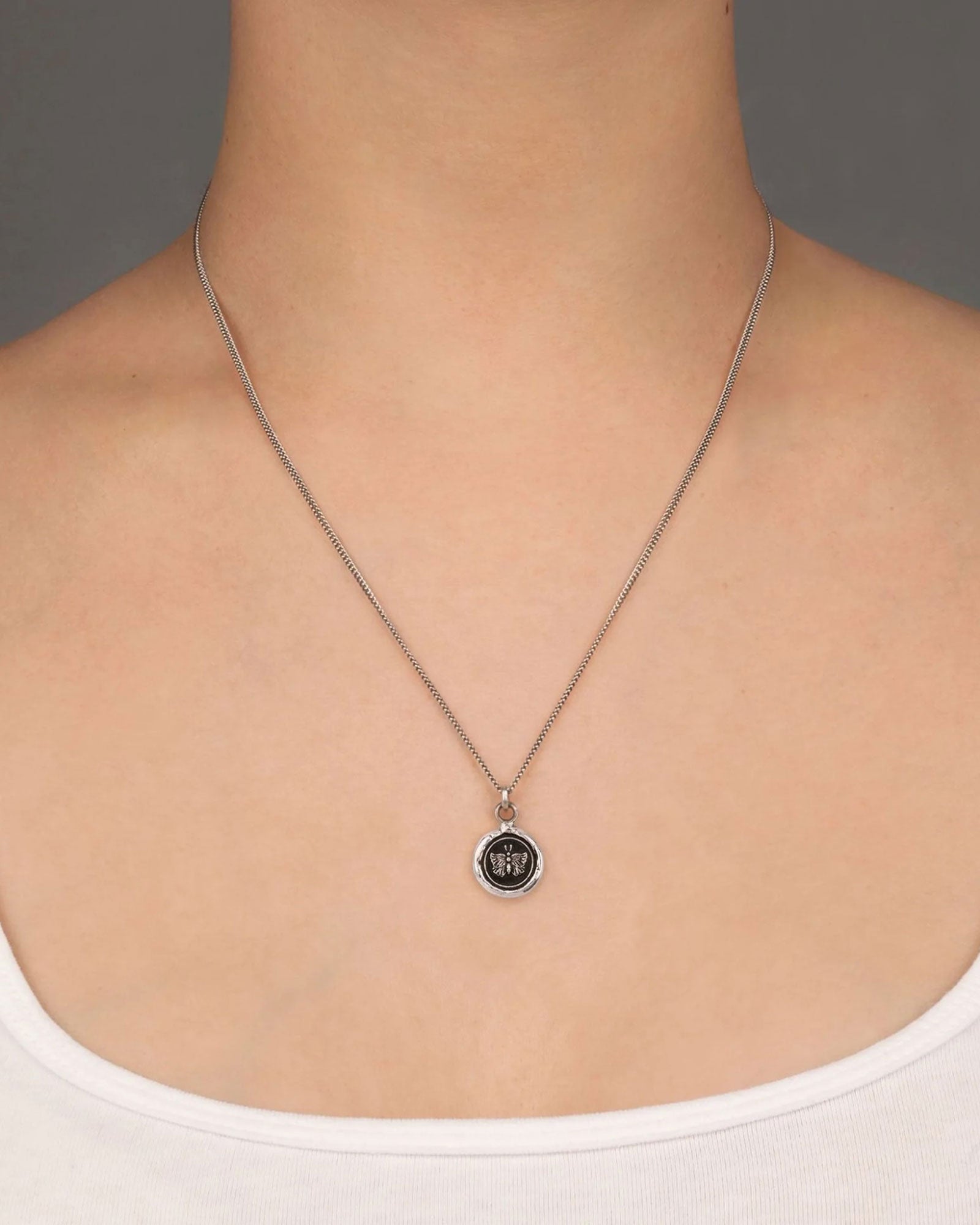 Pyrrha-Butterfly Talisman-Necklaces-Blue Ruby Jewellery-Vancouver Canada