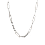 Large Paperclip Chain Oxidized Sterling Silver