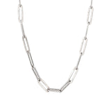 Large Paperclip Chain Oxidized Sterling Silver