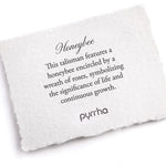 Pyrrha-Honeybee Necklace | Capri Blue-Necklaces-Blue Ruby Jewellery-Vancouver Canada