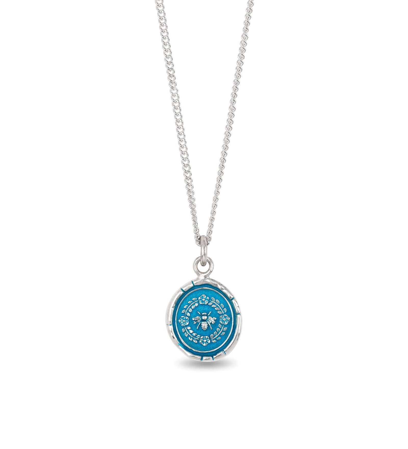 Pyrrha-Honeybee Necklace | Capri Blue-Necklaces-Blue Ruby Jewellery-Vancouver Canada