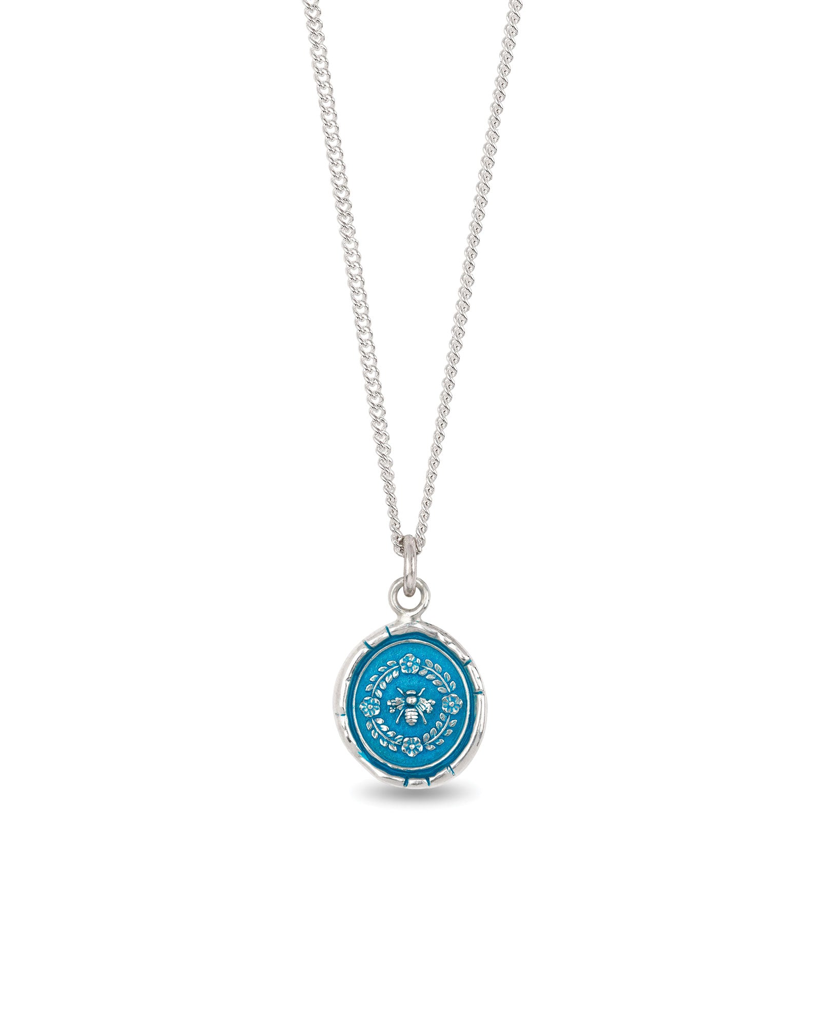 Pyrrha-Honeybee Necklace | Capri Blue-Necklaces-Blue Ruby Jewellery-Vancouver Canada