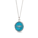 Pyrrha-Dragonfly Necklace | Capri Blue-Necklaces-Blue Ruby Jewellery-Vancouver Canada