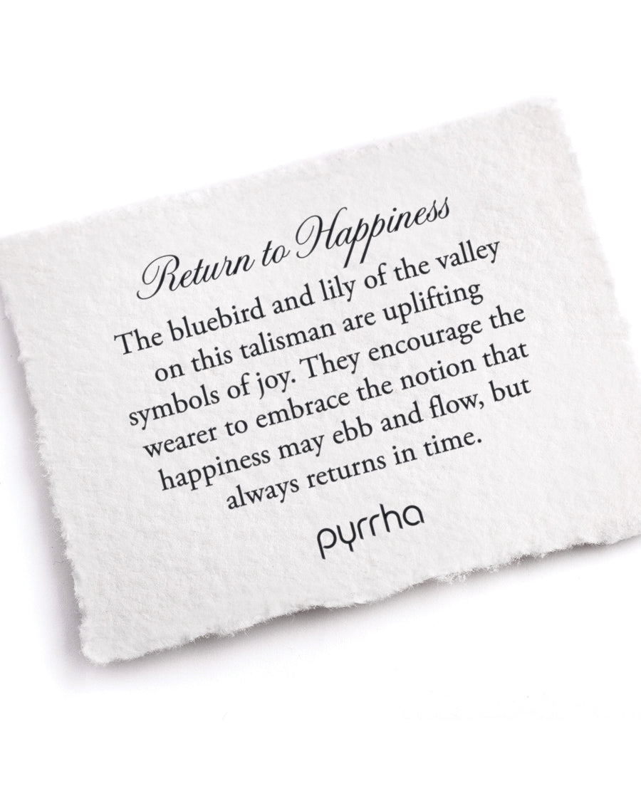 Pyrrha-Return To Happiness Talisman-Necklaces-Oxidized Sterling Silver-Blue Ruby Jewellery-Vancouver Canada