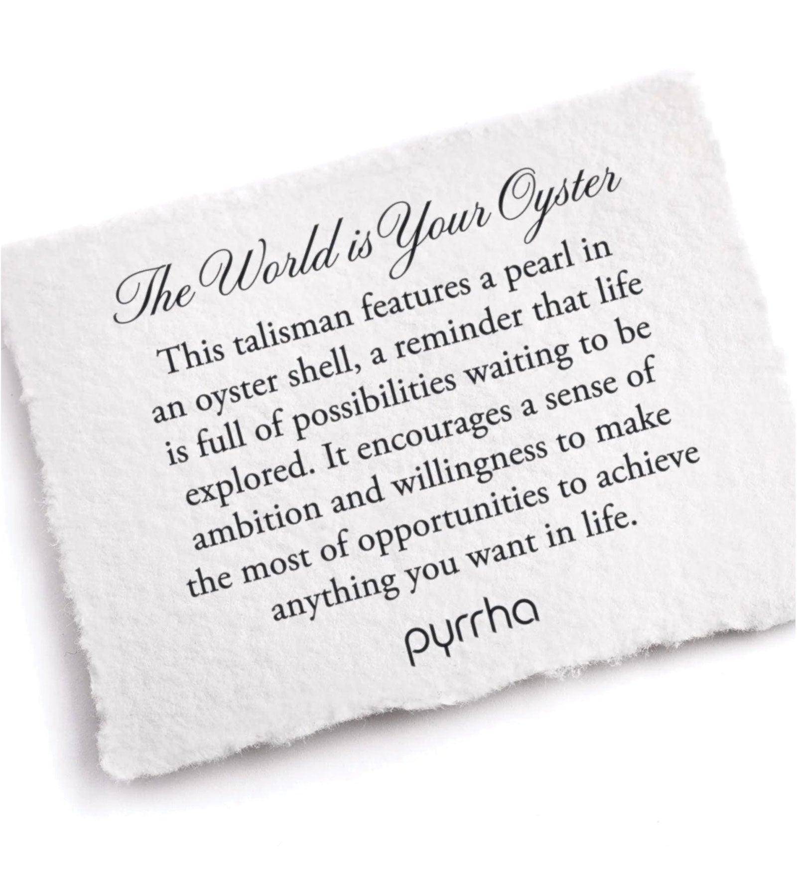 The World is Your Oyster Talisman Bronze, White Pearl