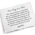 Pyrrha-One Day at a Time Talisman-Necklaces-Sterling Silver-Blue Ruby Jewellery-Vancouver Canada