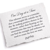 Pyrrha-One Day at a Time Talisman-Necklaces-Sterling Silver-Blue Ruby Jewellery-Vancouver Canada