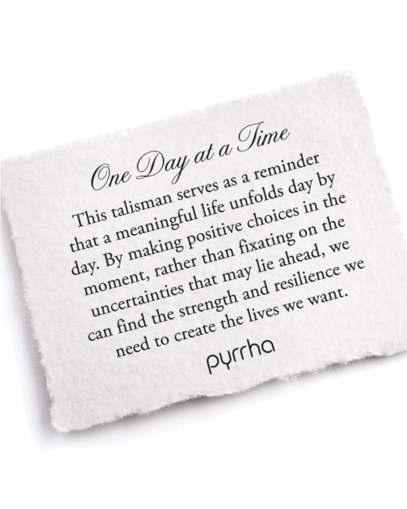 Pyrrha-One Day at a Time Talisman-Necklaces-Sterling Silver-Blue Ruby Jewellery-Vancouver Canada