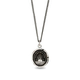 Pyrrha-One Day at a Time Talisman-Necklaces-Sterling Silver-Blue Ruby Jewellery-Vancouver Canada