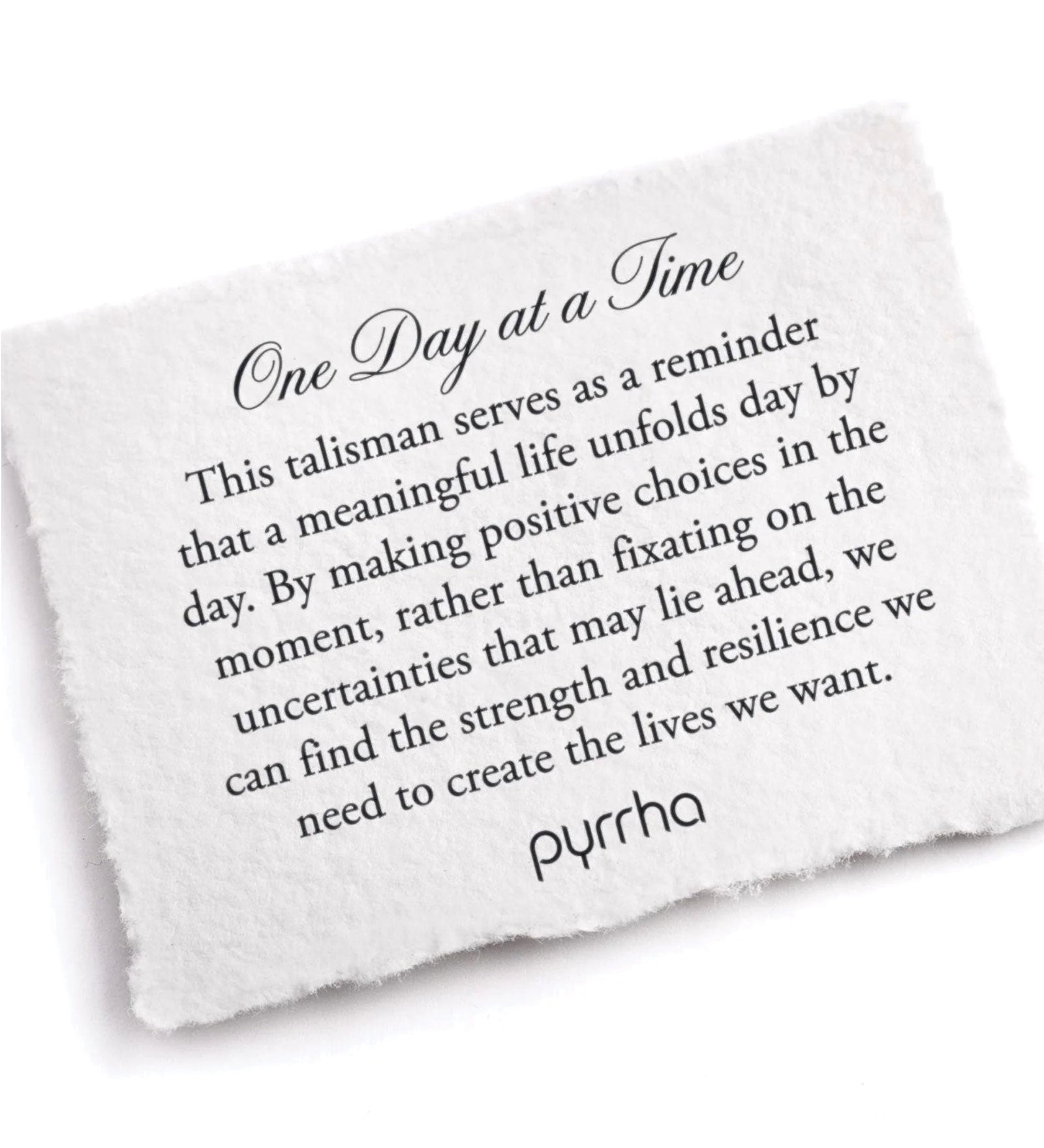 Pyrrha-One Day at a Time Talisman | Capri Blue-Necklaces-Sterling Silver, Ceramic Blue-Blue Ruby Jewellery-Vancouver Canada