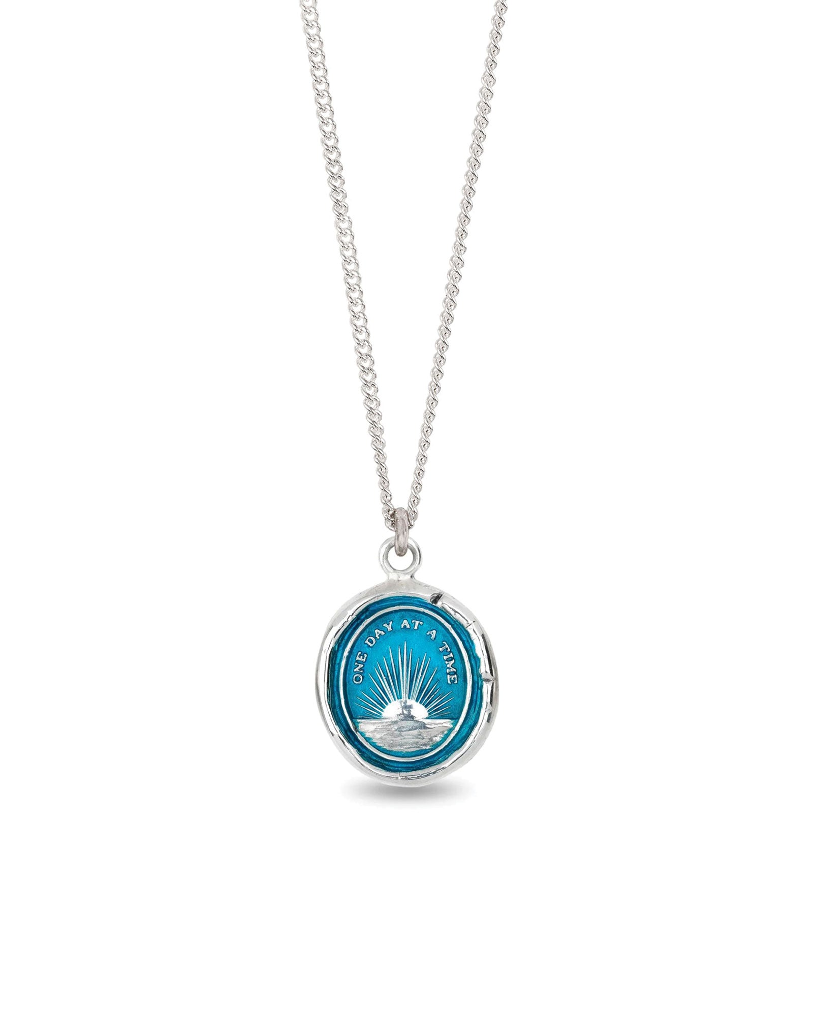 Pyrrha-One Day at a Time Necklace | Capri Blue-Necklaces-Blue Ruby Jewellery-Vancouver Canada