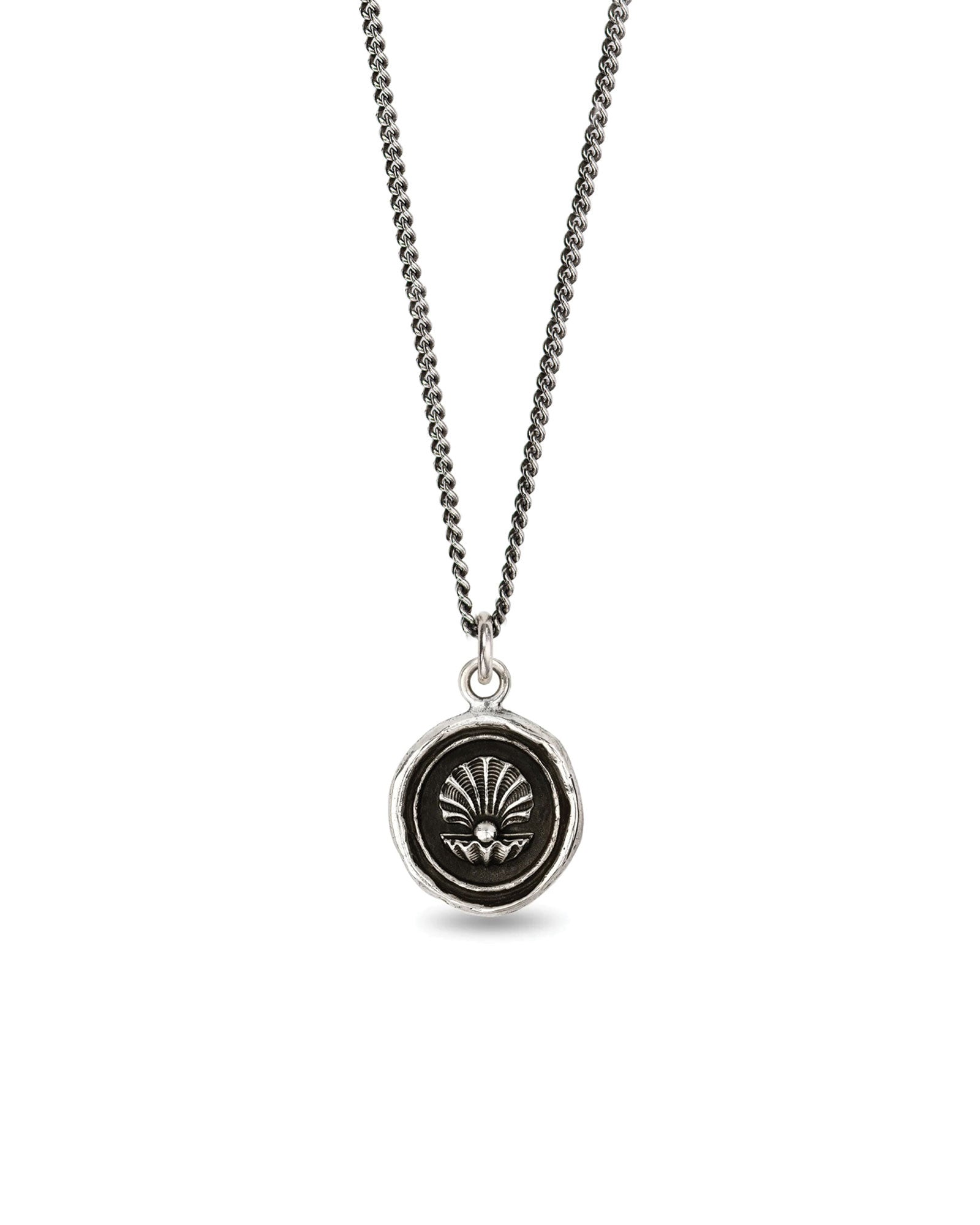 The World is Your Oyster Talisman Sterling Silver, White Pearl