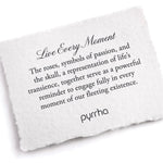 Live Every Moment Talisman Bronze, White Pearl