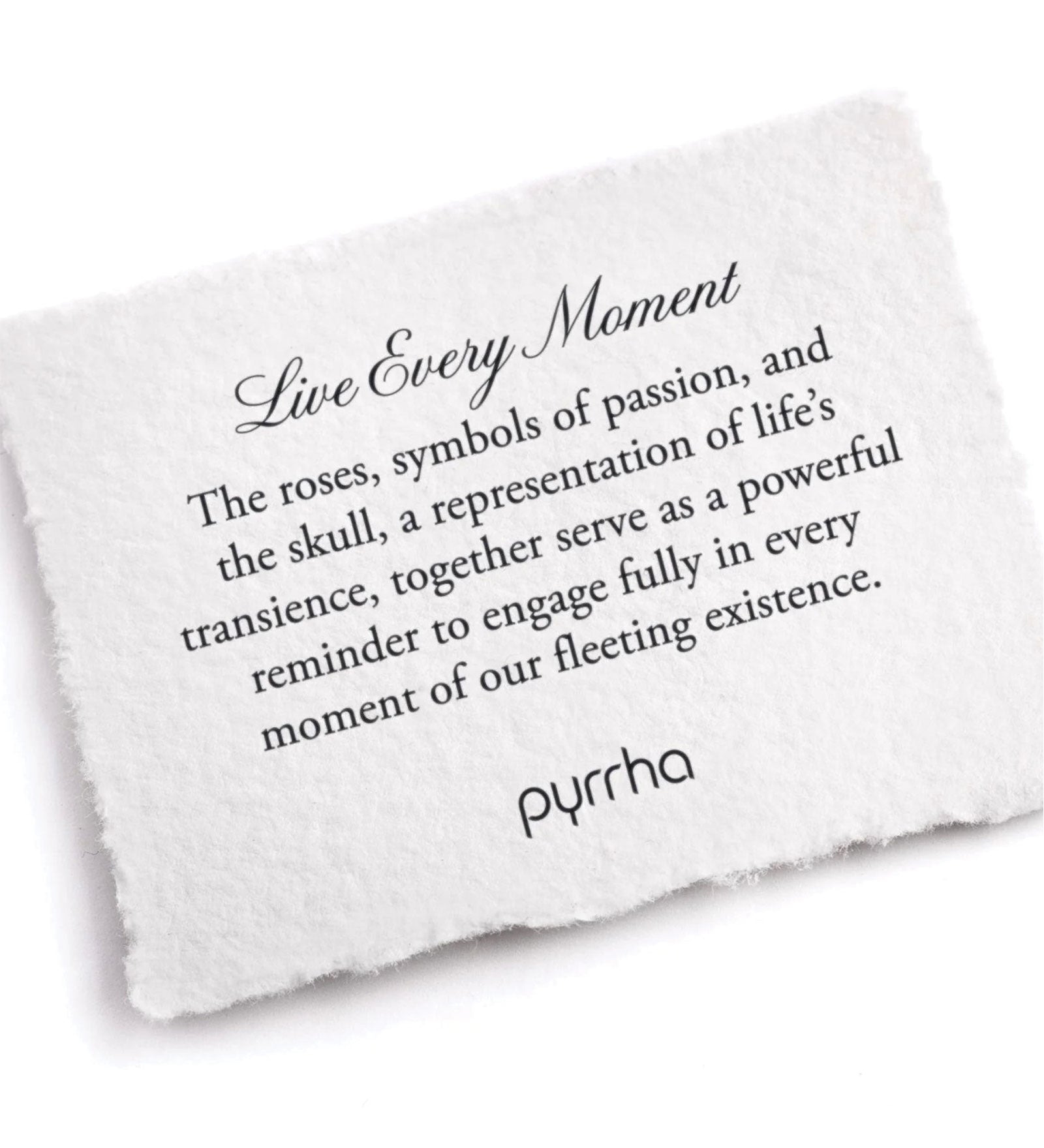 Live Every Moment Talisman Bronze, White Pearl