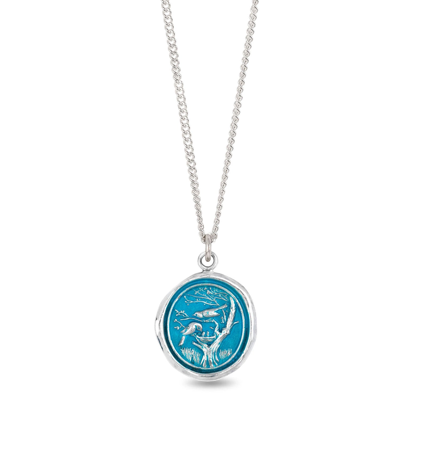 Pyrrha-Love Makes a Home Necklace | Capri Blue-Necklaces-Blue Ruby Jewellery-Vancouver Canada