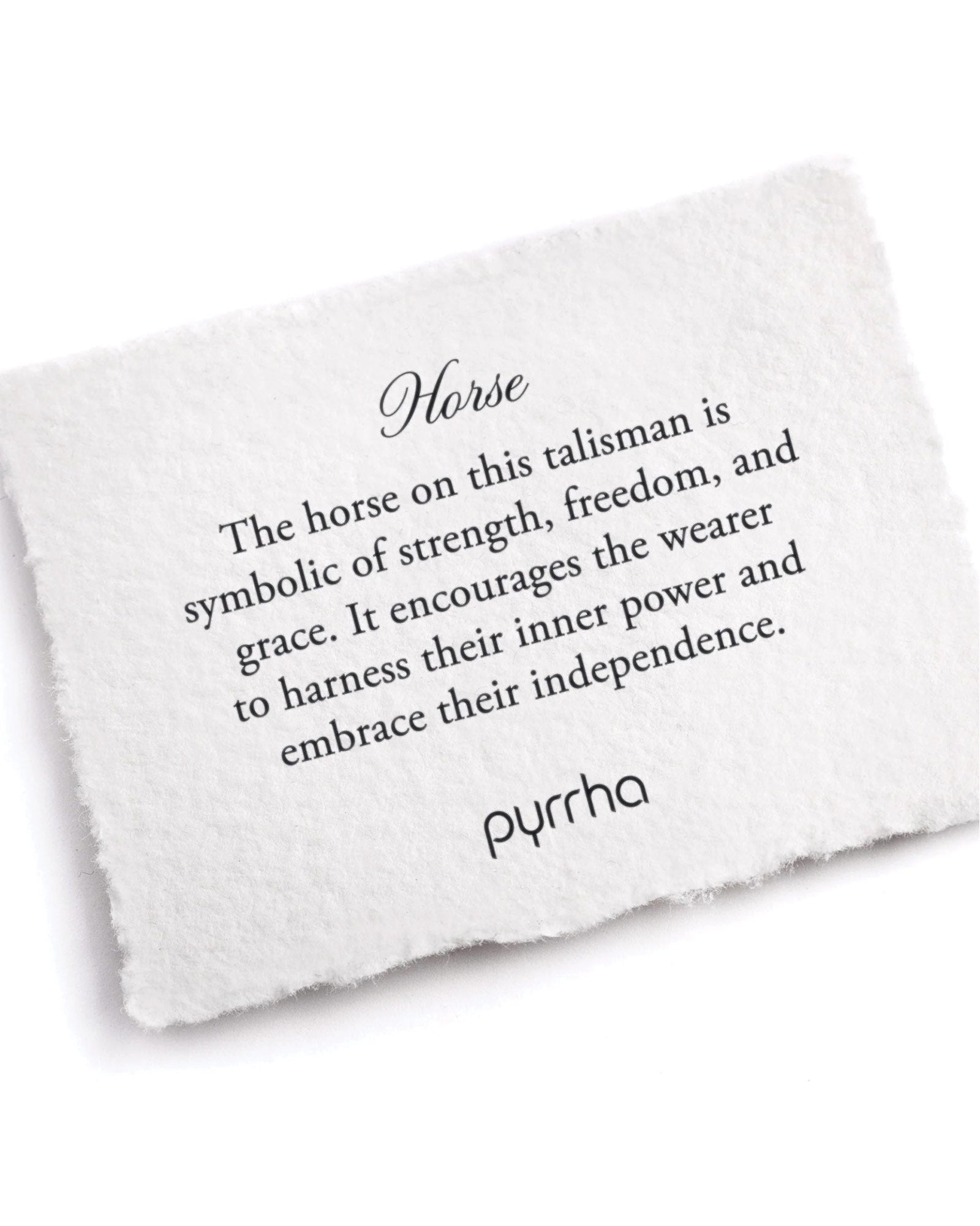 Horse Talisman Oxidized Sterling Silver
