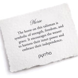 Pyrrha-Horse Necklace-Necklaces-Blue Ruby Jewellery-Vancouver Canada