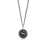 Horse Talisman Oxidized Sterling Silver