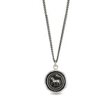 Horse Talisman Oxidized Sterling Silver