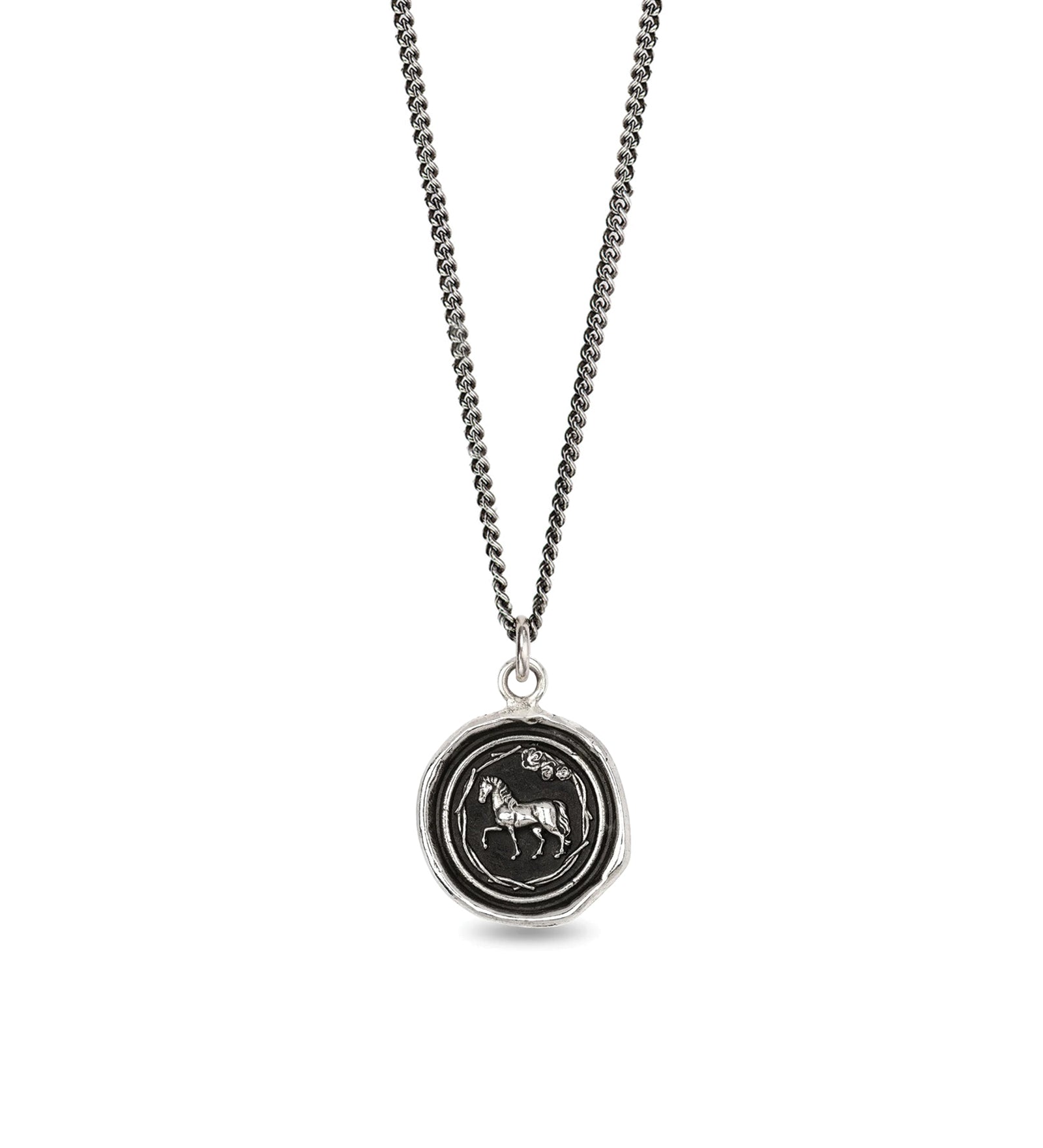 Pyrrha-Horse Necklace-Necklaces-Blue Ruby Jewellery-Vancouver Canada