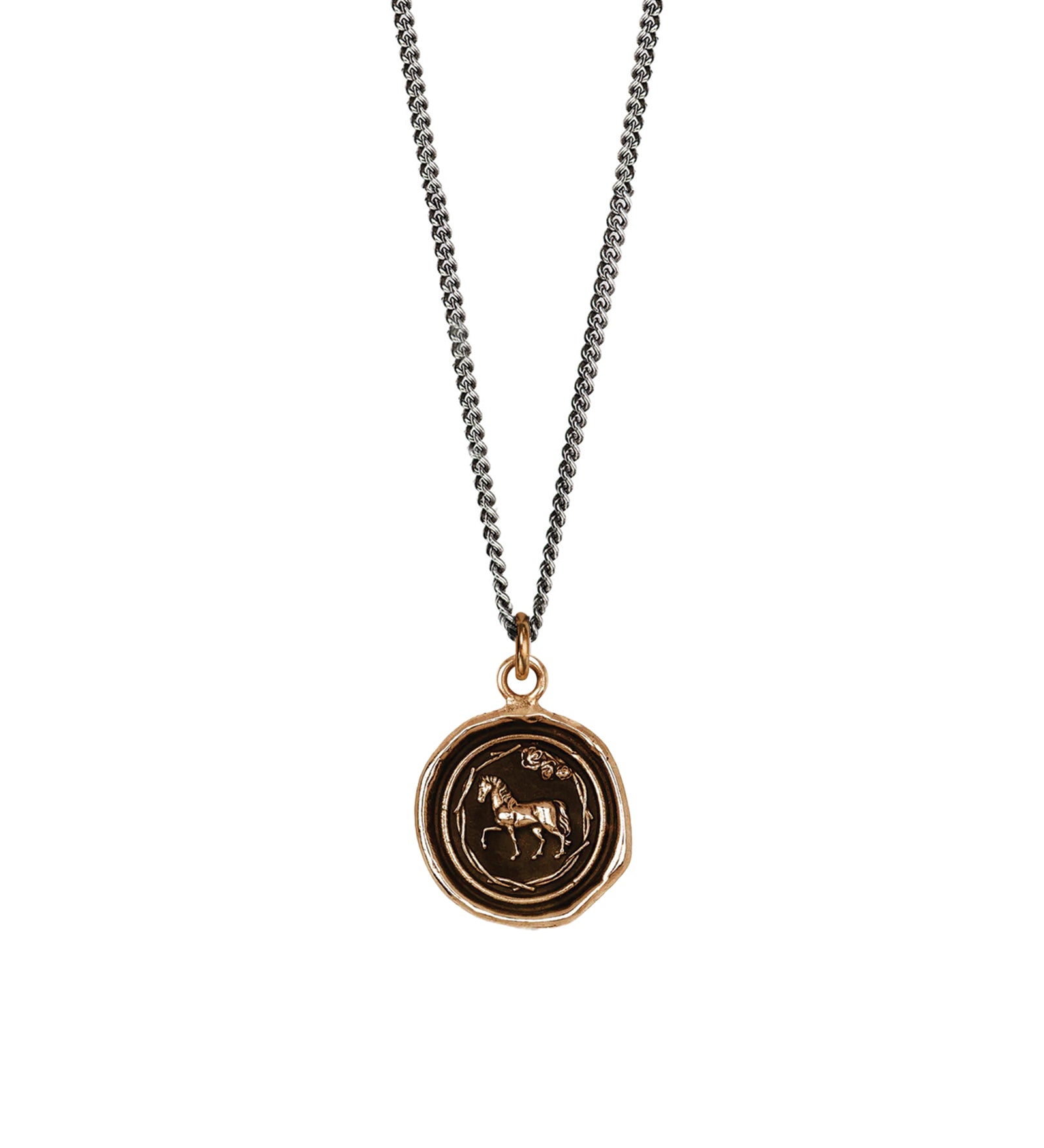 Pyrrha-Horse Necklace-Necklaces-Blue Ruby Jewellery-Vancouver Canada