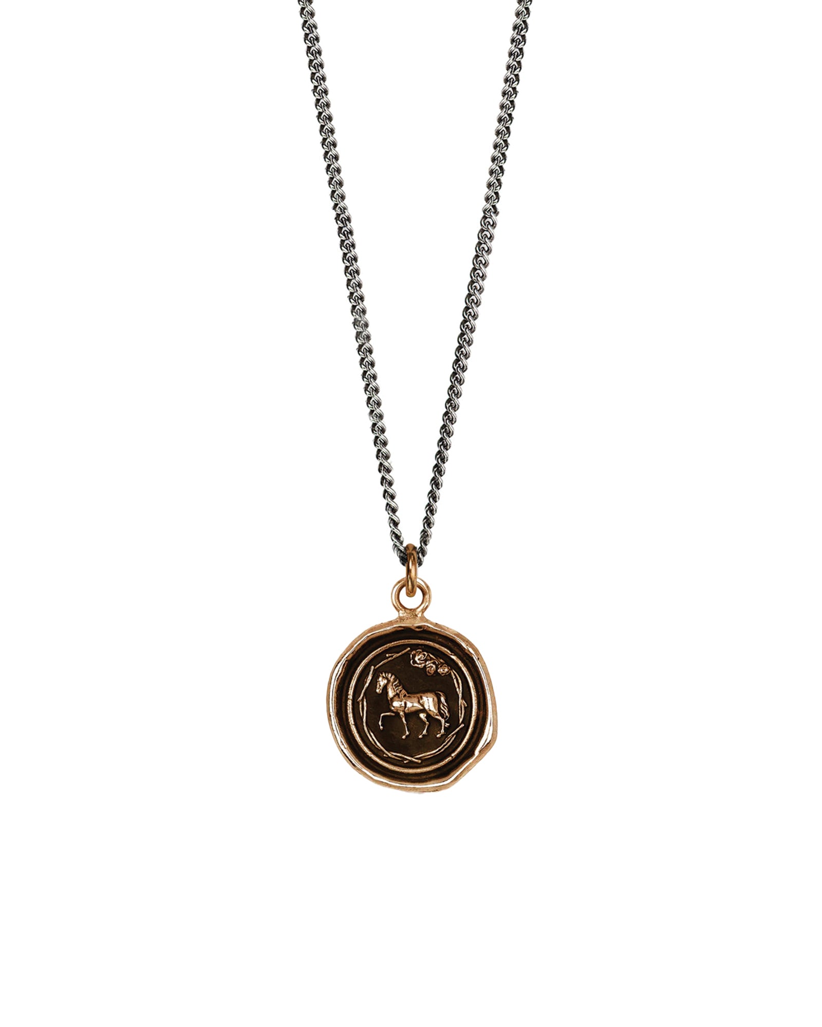 Pyrrha-Horse Necklace-Necklaces-Blue Ruby Jewellery-Vancouver Canada