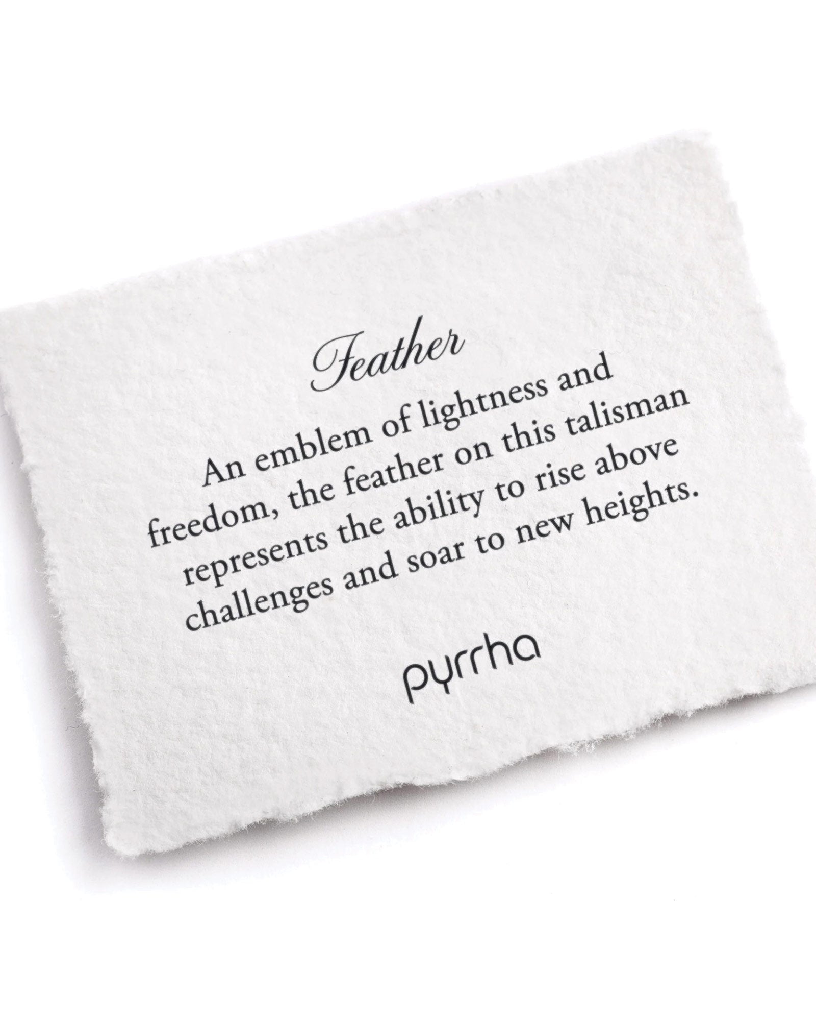 Feather Talisman Oxidized Sterling Silver