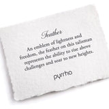 Pyrrha-Feather Necklace-Necklaces-Blue Ruby Jewellery-Vancouver Canada