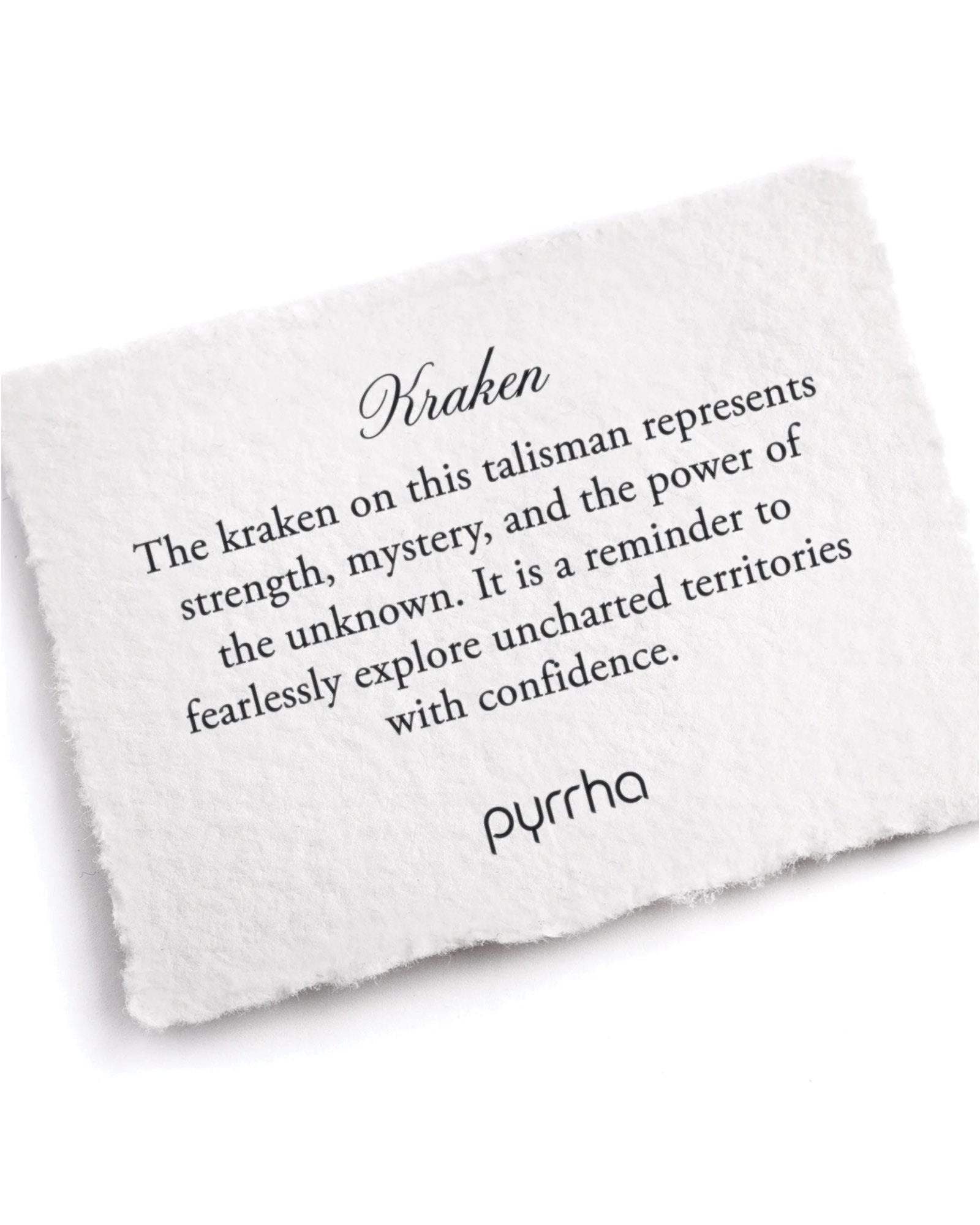 Kraken Talisman Oxidized Sterling Silver