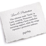 Love & Protection Talisman Oxidized Sterling Silver