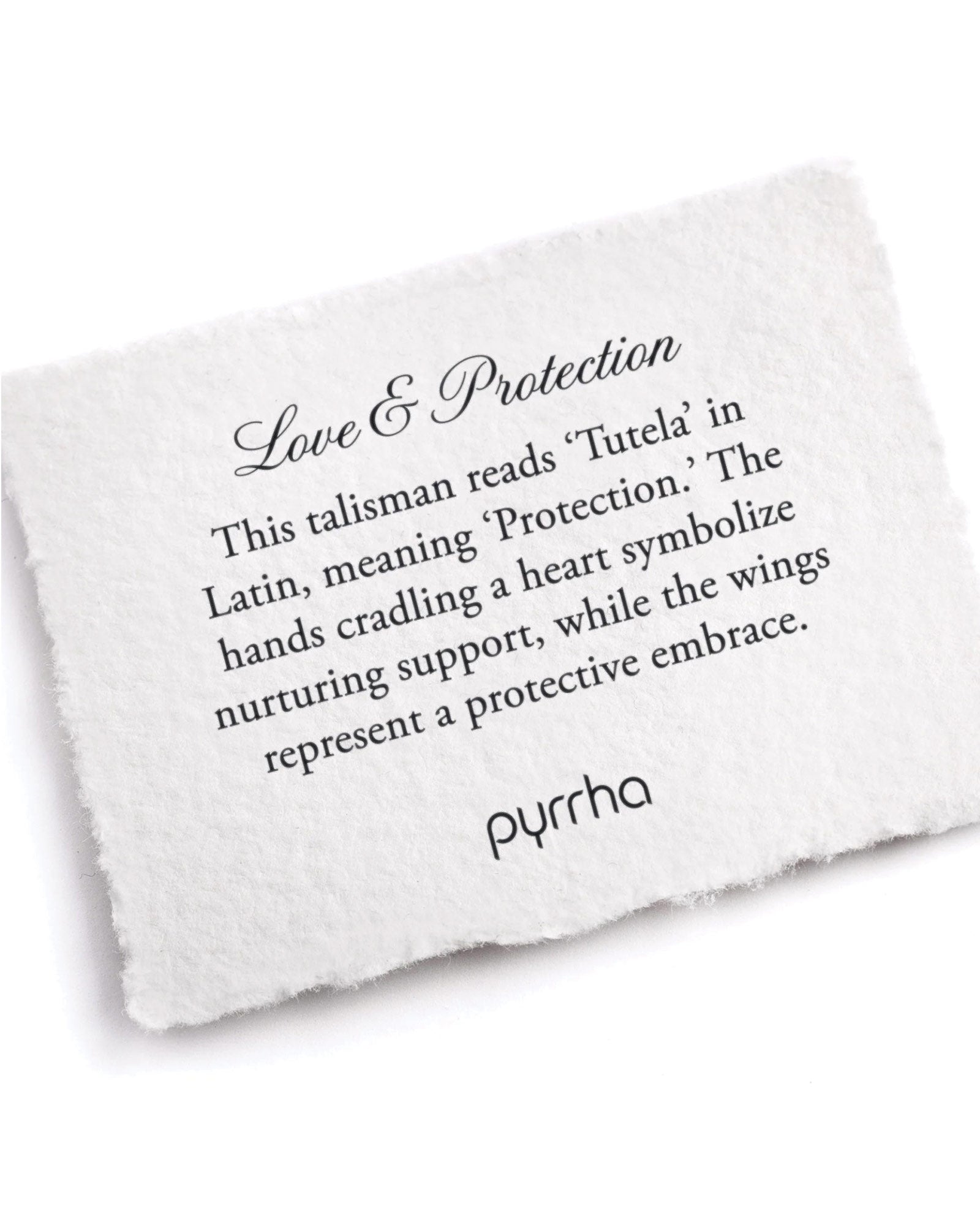 Love & Protection Talisman Oxidized Sterling Silver