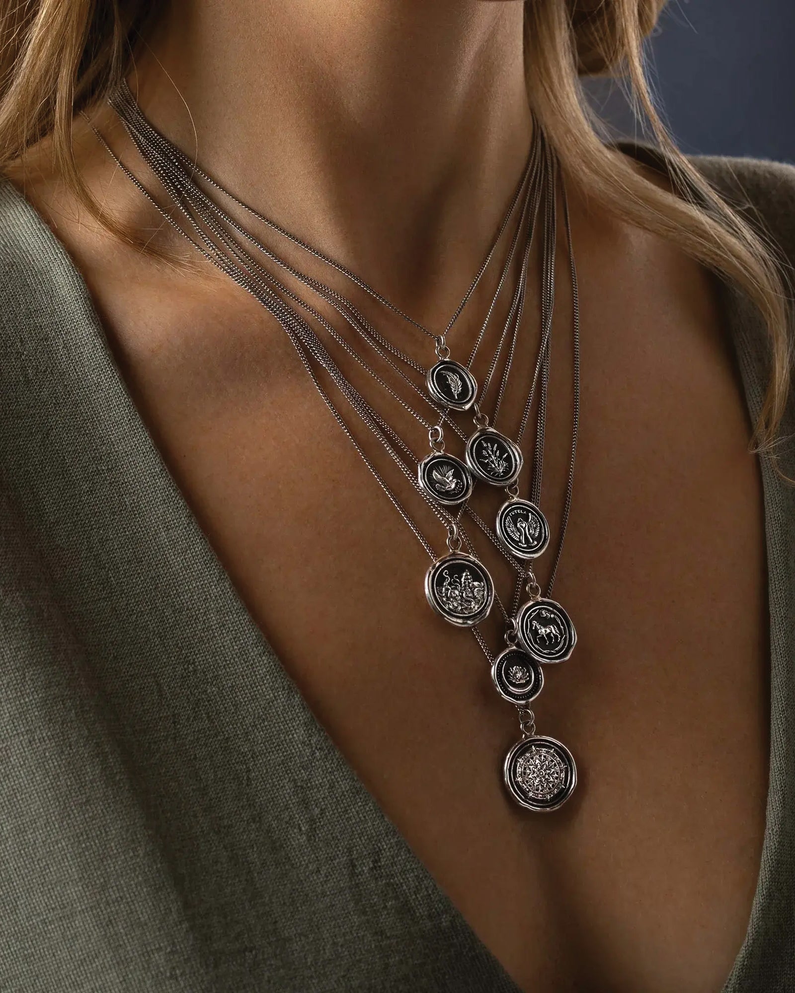 Pyrrha-Love & Protection Talisman-Necklaces-Blue Ruby Jewellery-Vancouver Canada