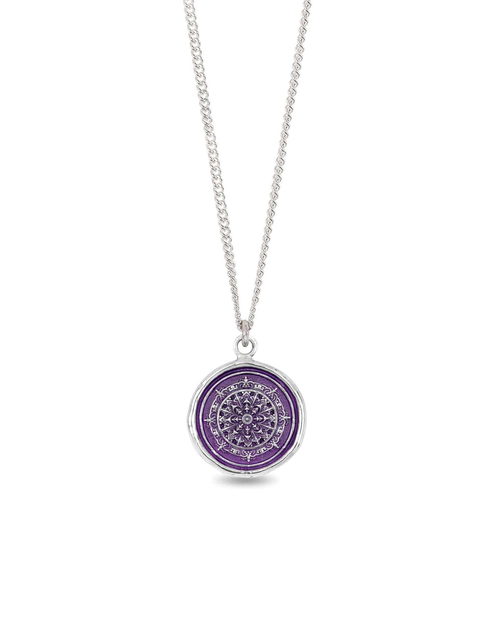 Mandala Talisman | Mystic Violet Sterling Silver, Mystic Violet