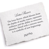 Pyrrha-Lotus Flower Necklace | Mystic Violet-Necklaces-Blue Ruby Jewellery-Vancouver Canada