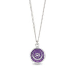 Pyrrha-Lotus Flower Necklace | Mystic Violet-Necklaces-Blue Ruby Jewellery-Vancouver Canada