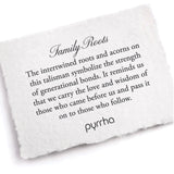 Family Roots Talisman Oxidized Sterling Silver
