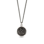 Pyrrha-Wild at Heart Talisman-Necklaces-Oxidized Sterling Silver-Blue Ruby Jewellery-Vancouver Canada