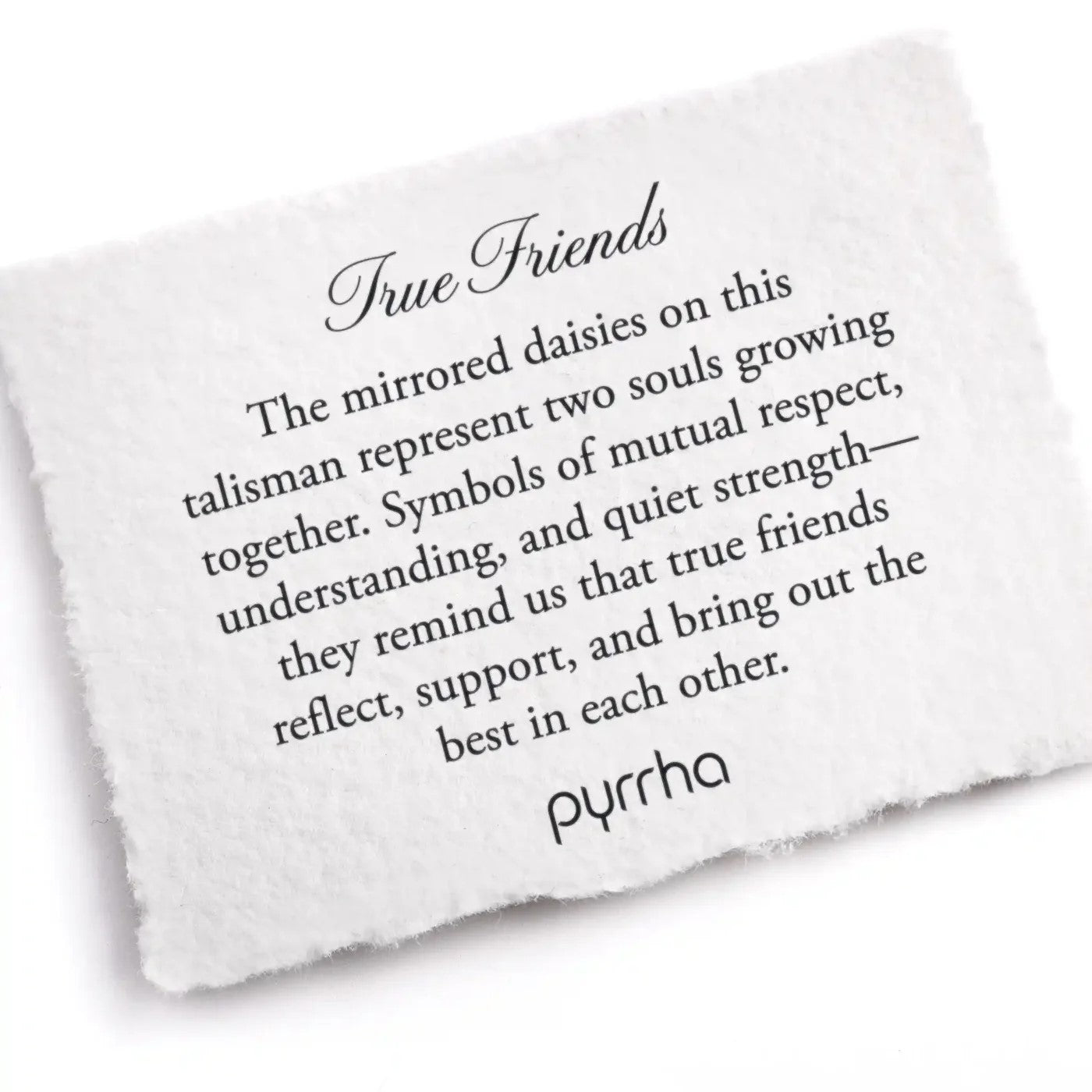 True Friends Talisman Oxidized Sterling Silver