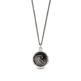Wave Talisman Oxidized Sterling Silver