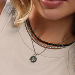 Becoming Talisman Oxidized Sterling Silver
